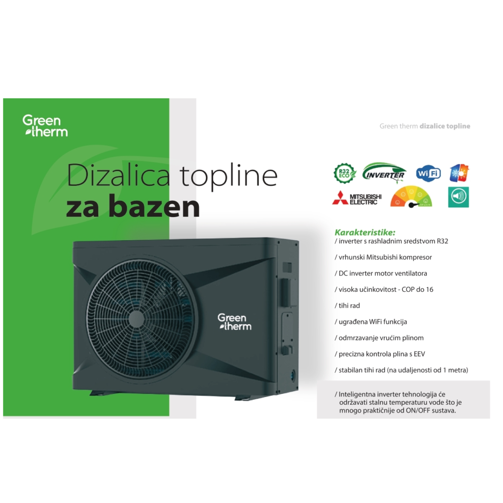 Dizalica Topline Za Bazen Green Therm Kw Cee Hr